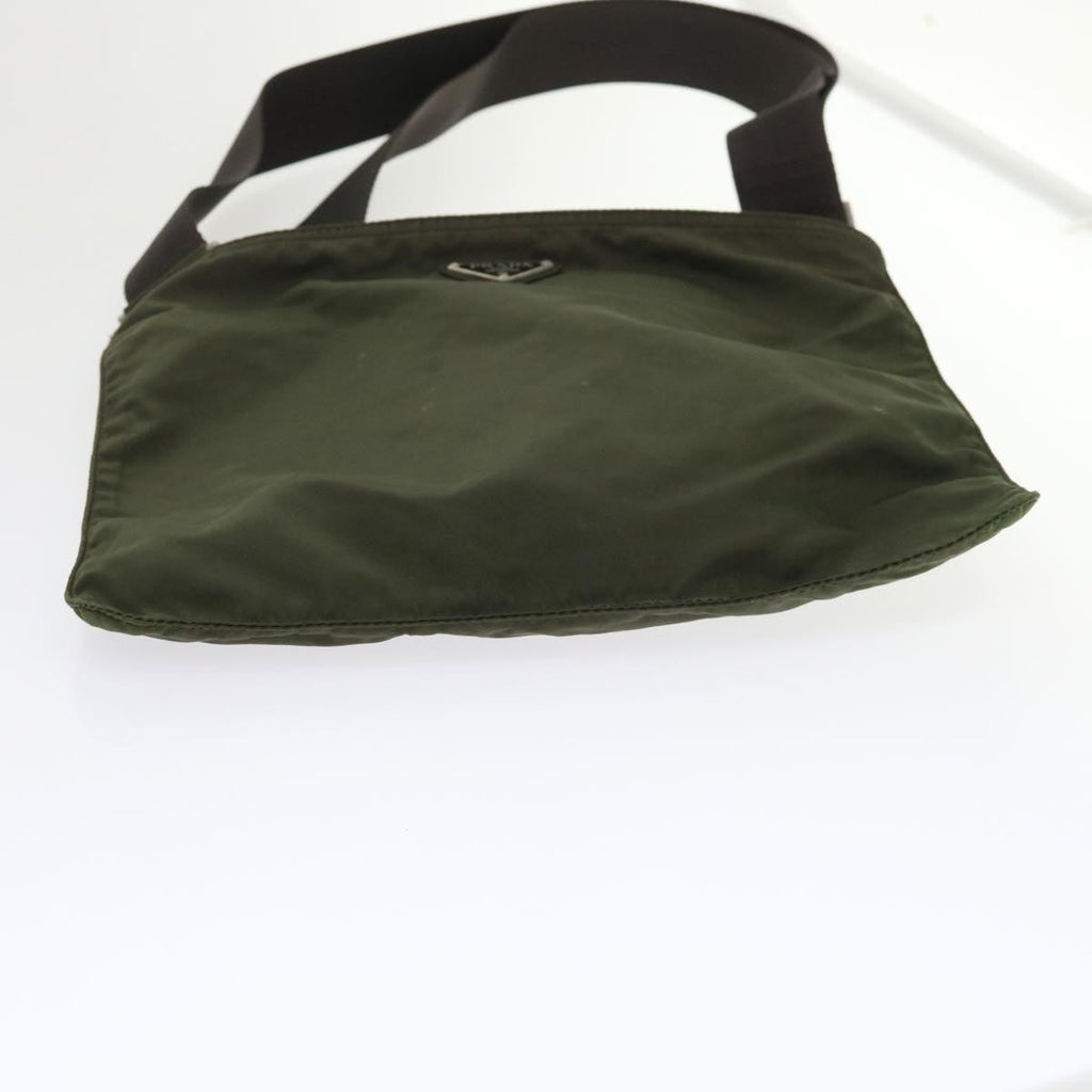 PRADA Shoulder Bag Nylon Khaki  yk7822B