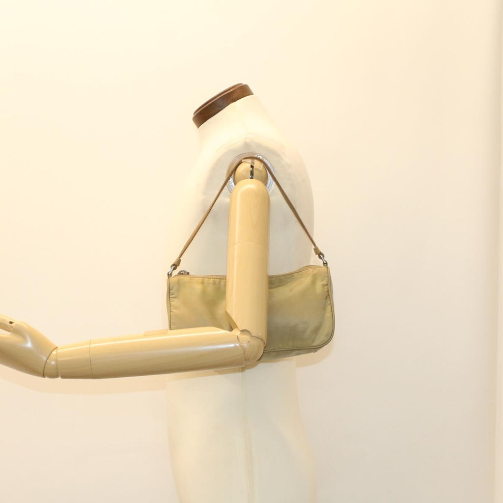 PRADA Accessory Pouch Nylon Beige  yk7985